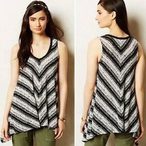 Anthropologie Women's Meadow Rue Sian Knit Tunic Top Size Medium